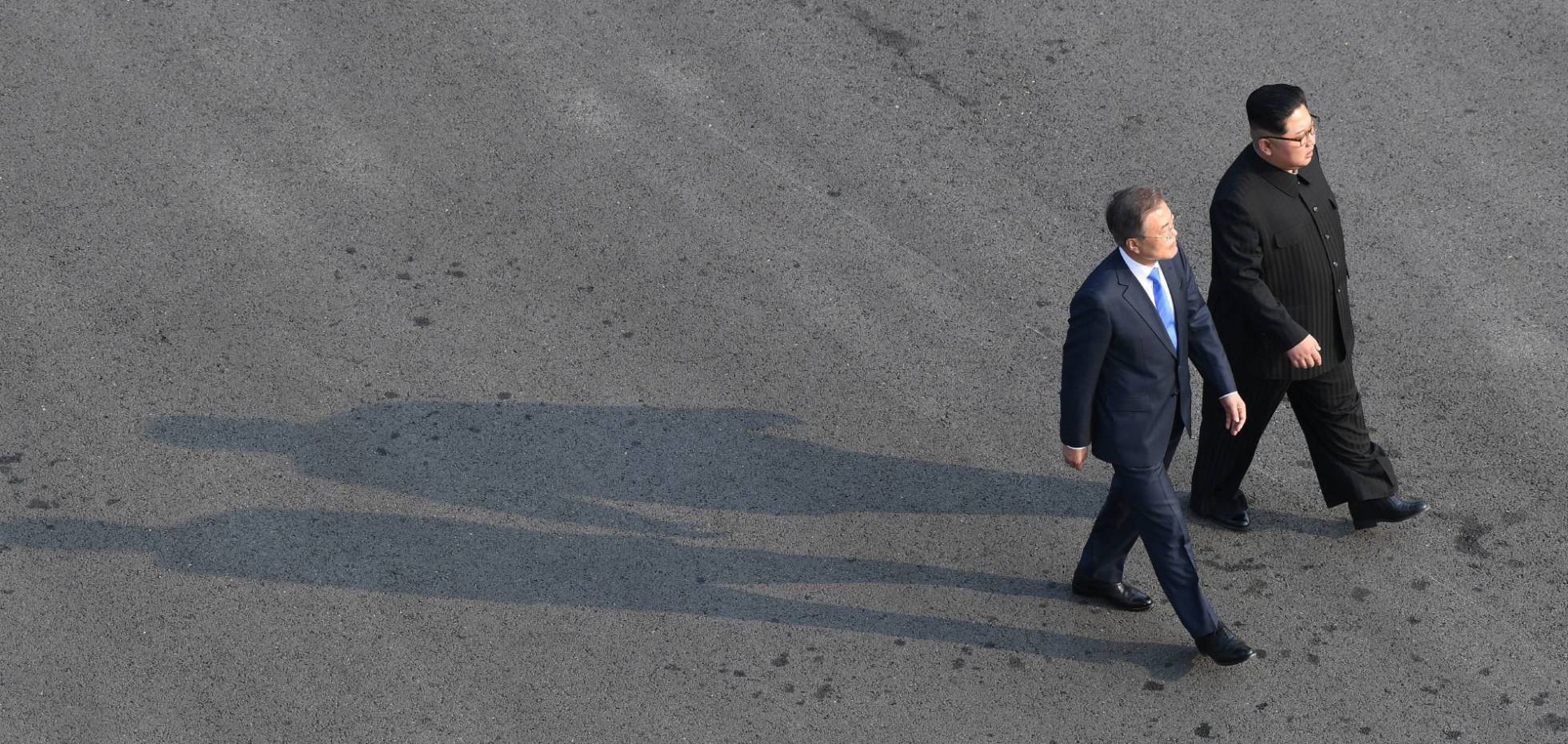 El histórico encuentro entre Kim Jong-un y Moon Jae-in
