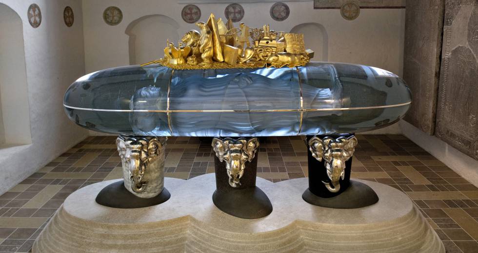 Sarcófago de la reina de Dinamarca.
