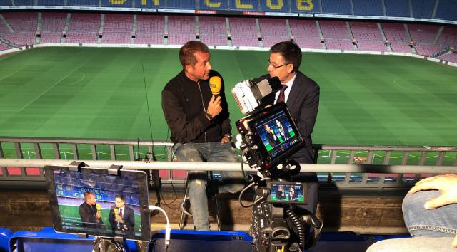 Carreño con Bartomeu.