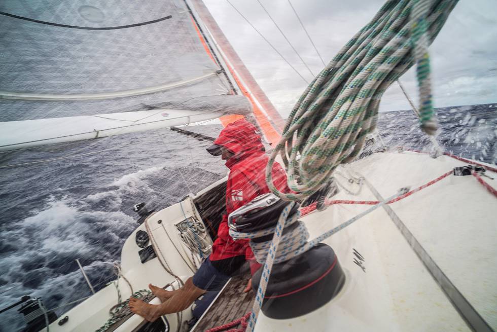 Guillermo Cervera, a bordo del Isabel, entre Haití y Cuba.