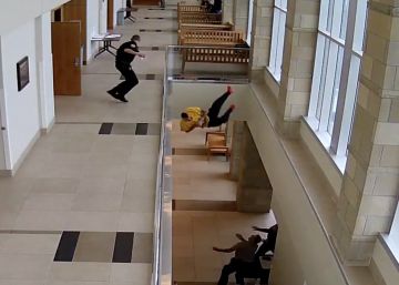 Un acusado huye en pleno juicio y se precipita desde el segundo piso del juzgado