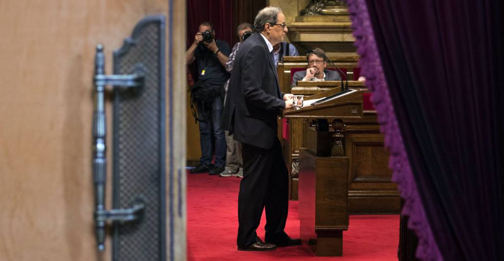 Primera sessió del ple d’investidura de Quim Torra, en imatges