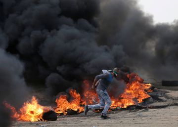 Las protestas en Gaza por la inauguración de la Embajada de EE UU en Jerusalén, en imágenes
