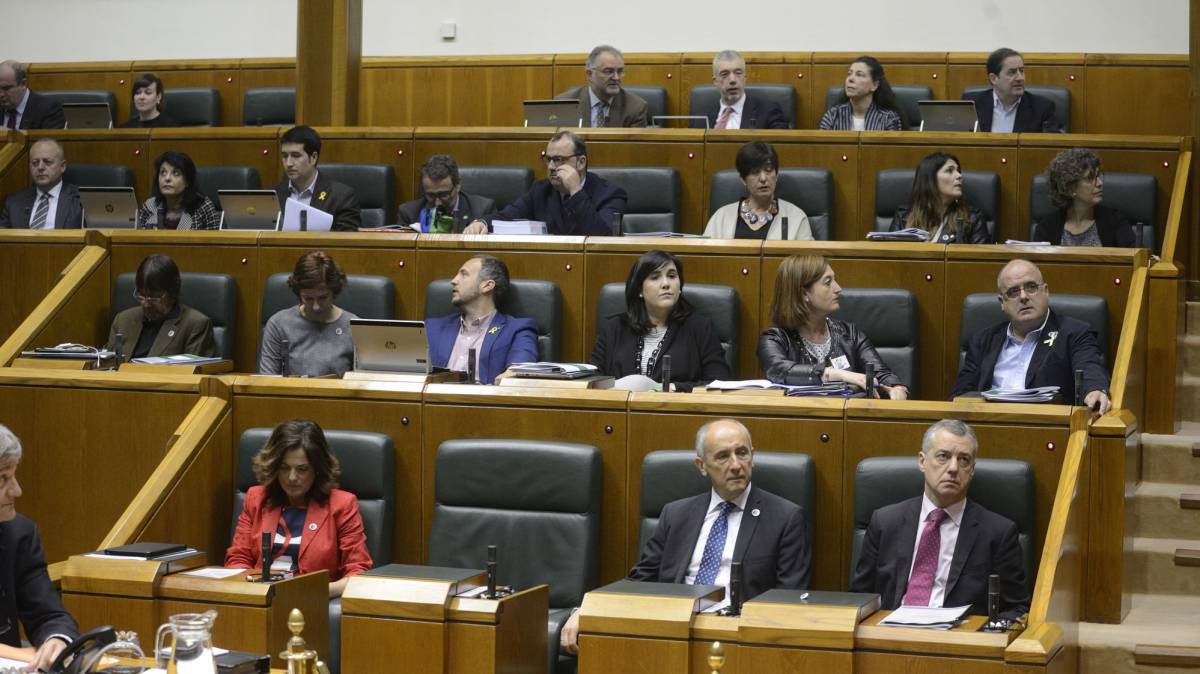 Un pleno del Parlamento vasco.