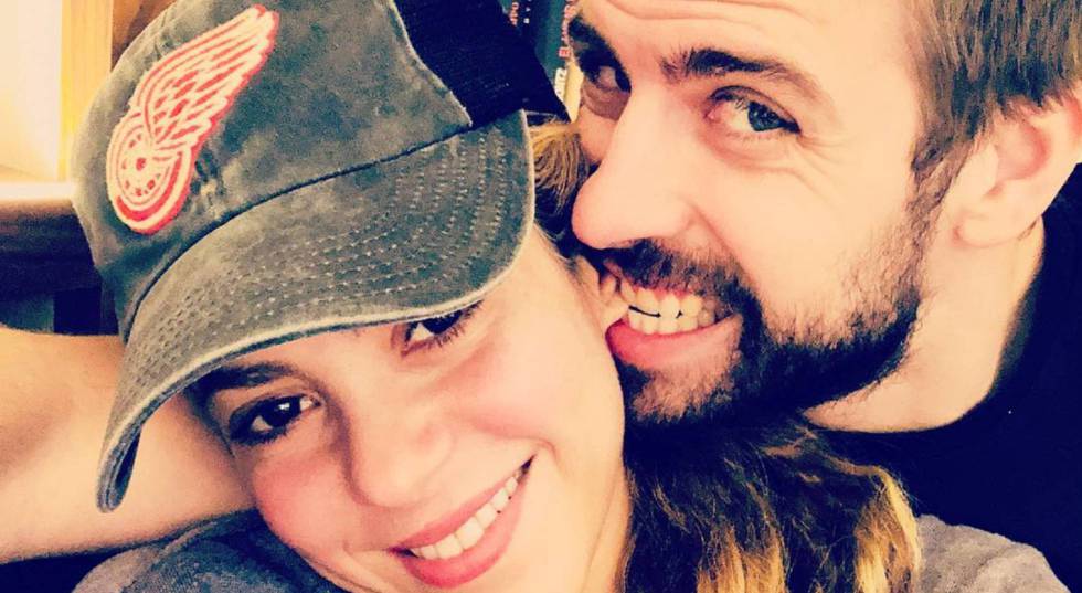 Piqué y Shakira en una imagen publicada por el futbolista.