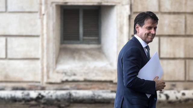 Giuseppe Conte, este miércoles en el Quirinal.