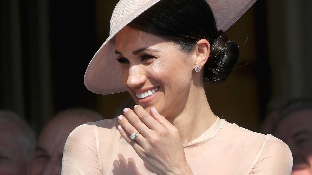 Markle en su primer acto público tras su boda.