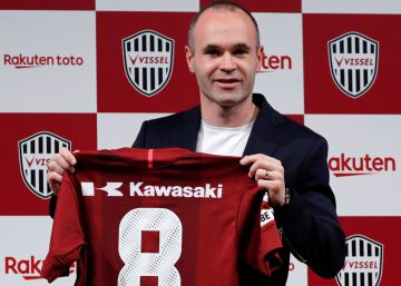 La presentación de Andrés Iniestra en el Vissel Kobe, en imágenes