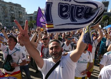 Las aficiones del Real Madrid y el Liverpool en la Final de Champions 2018