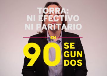 Torra: ni efectivo ni paritario