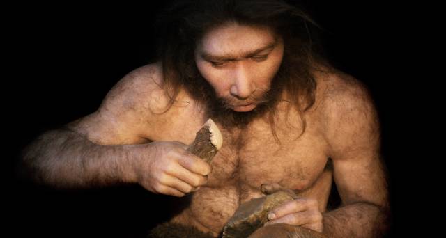 Reconstrucción de un 'Homo neanderthalensis'.