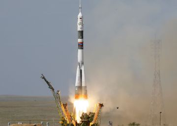 El despegue del Soyuz rumbo a la Estación Espacial Internacional, en imágenes
