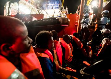 A bordo del 'Aquarius'