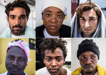 Los migrantes del 'Aquarius', en imágenes