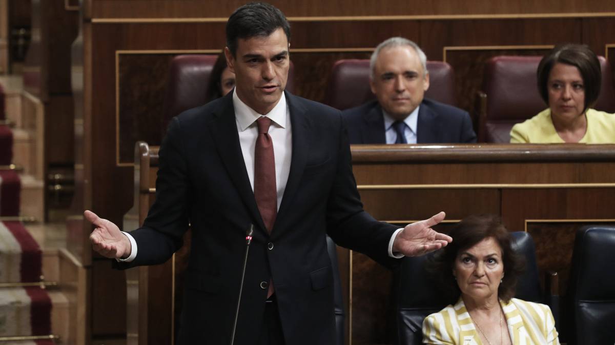 Sánchez, en la sesión de control