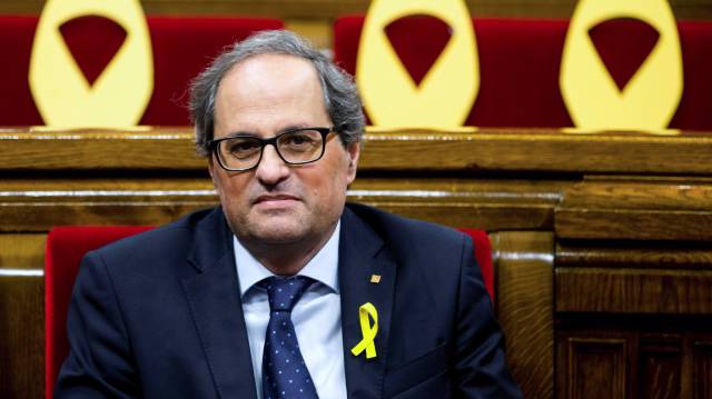 Torra, hoy en el Parlament.