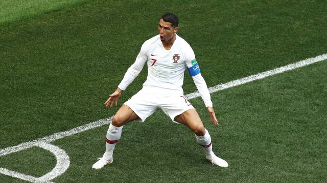 Ronaldo celebra el 1-0.