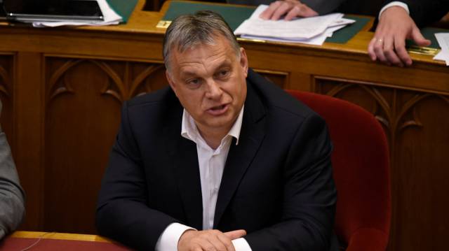 Orban este miércoles en el Parlamento húngaro.