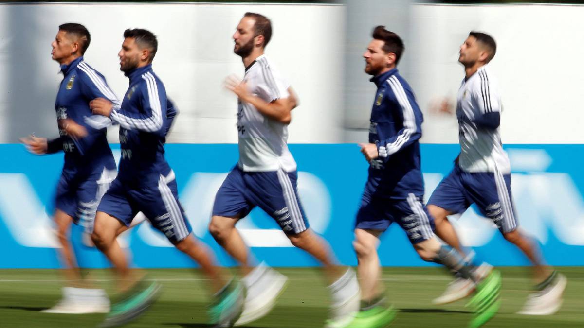 Argentina prepara el partido ante Croacia.