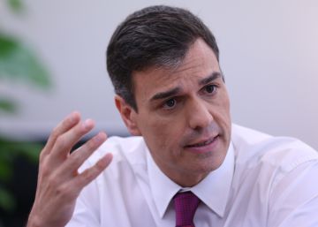 Las imágenes de la entrevista de Pedro Sánchez a EL PAÍS