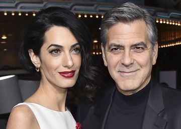 Fotos de George y Amal Clooney con sus hijos en Italia