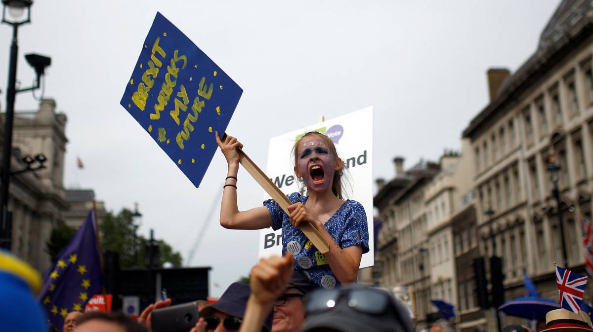 Manifestación contra el Brexit en Londres.