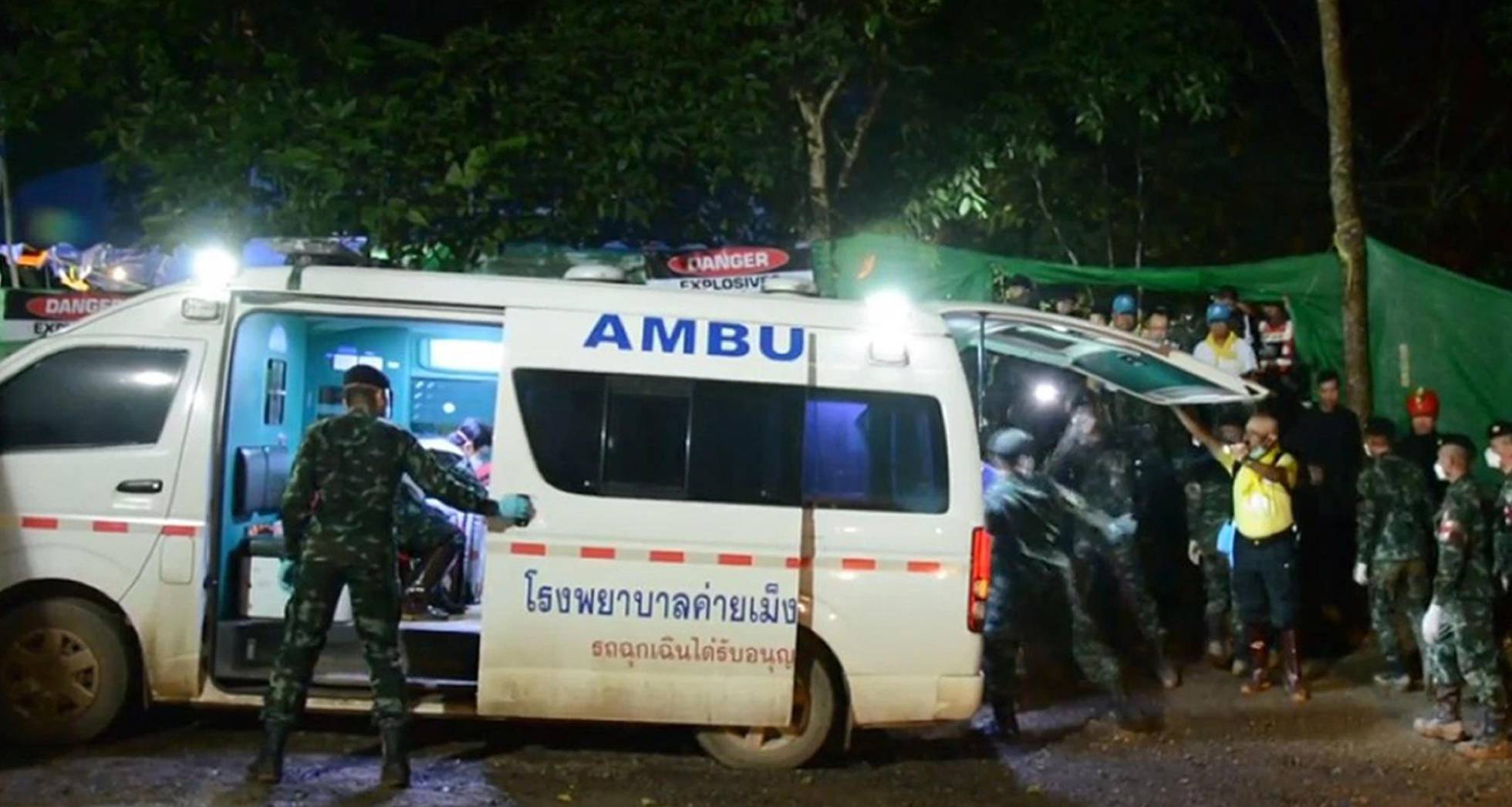 Trabajos de rescate de los niños desaparecidos en una cueva de Tailandia, en imágenes