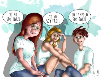 Fácil. Dicho especialmente de una mujer...