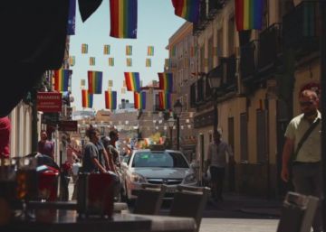 El Barrio de Chueca, Madrid, durante las festividades del Orgullo 2018.