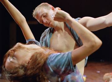Uno de los momentos de 'Crowd', obra de Gisele Vienne.