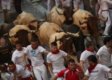 Segundo encierro de San Fermín 2018, en imágenes