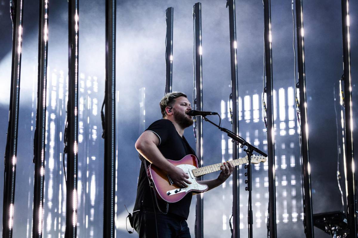 Joe Newman, de Alt-J, actuando en el 'Gurten music open air festival' en Berna, Suiza