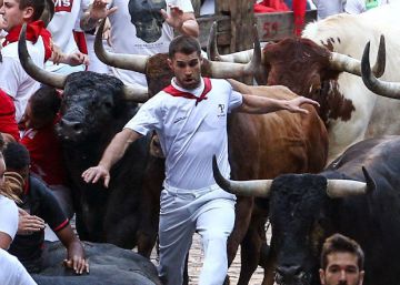 Último encierro de San Fermín, en imágenes