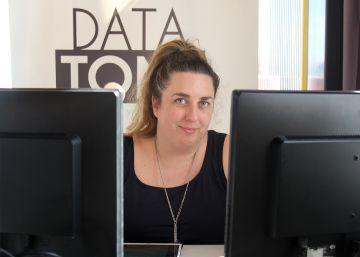 La CEO de Datatons, Inés Huertas, en La Nave de Villaverde (Madrid).