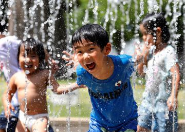 La ola de calor de Japón, en imágenes