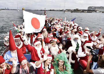 La reunión de Santa Claus en Dinamarca, en imágenes