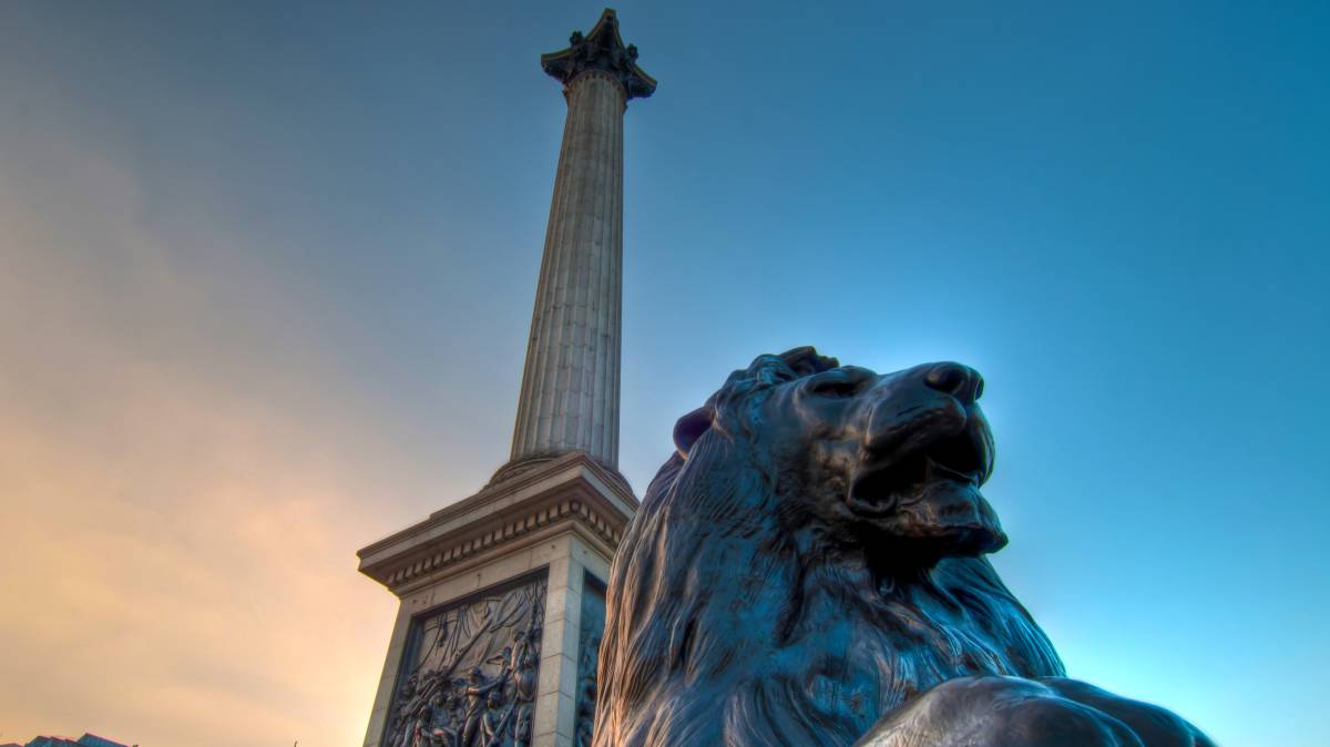 El león de Trafalgar Square.