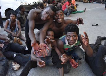 A impressionante entrada em massa de 600 imigrantes em território europeu