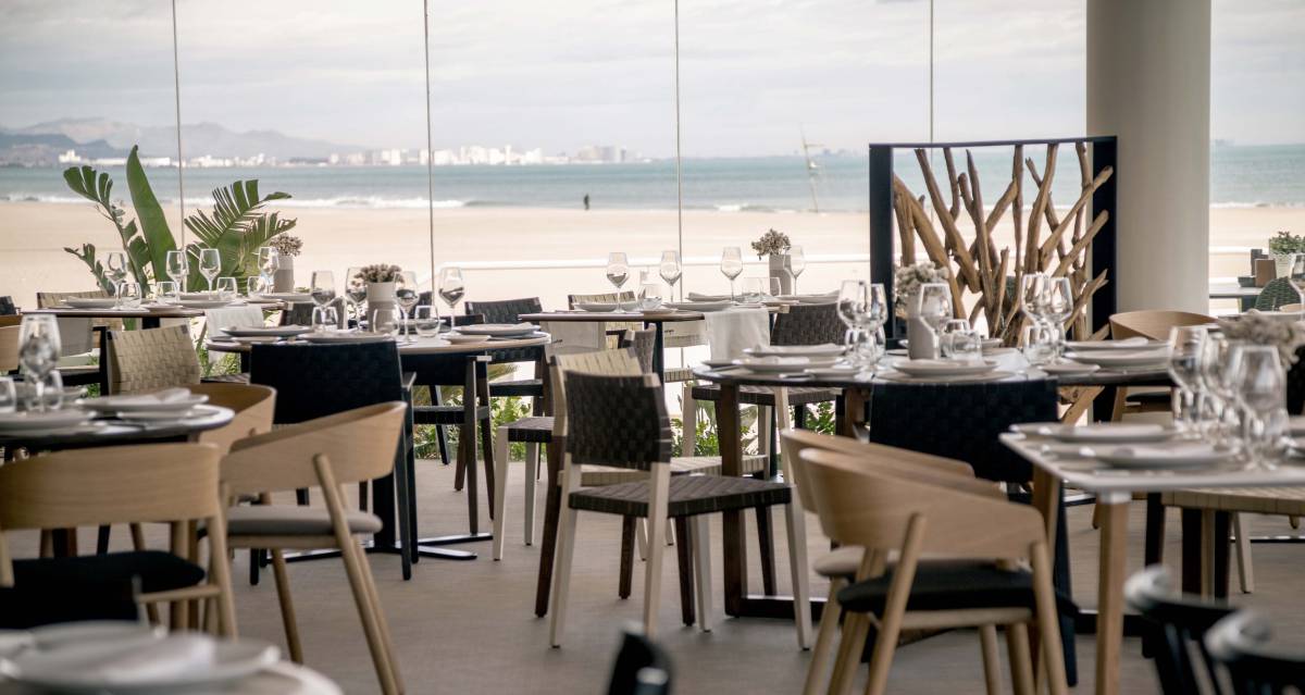 Restaurante Marina en la paya de Las Arenas, en Valencia.
