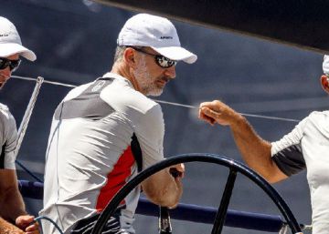 El entrenamiento de Felipe VI para la Copa del Rey en Mallorca, en imágenes