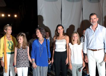 La familia real, de nuevo unida en el concierto del violinista Ara Malikian