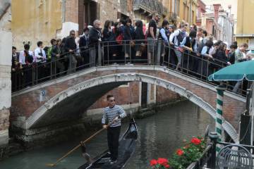 Saturación turística en Venecia.