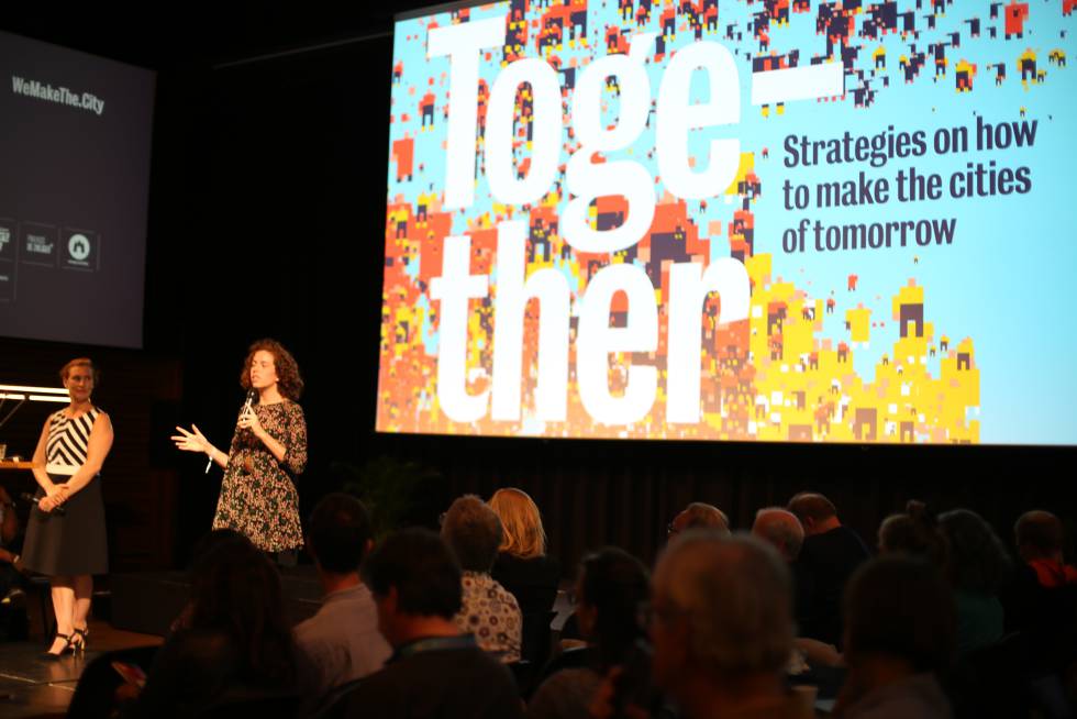 Coloquio sobre las ciudades del futuro en We Make the City Festival