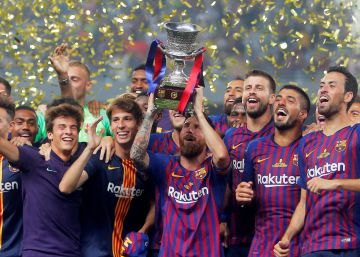 Barcelona - Sevilla, la Supercopa de España en imágenes