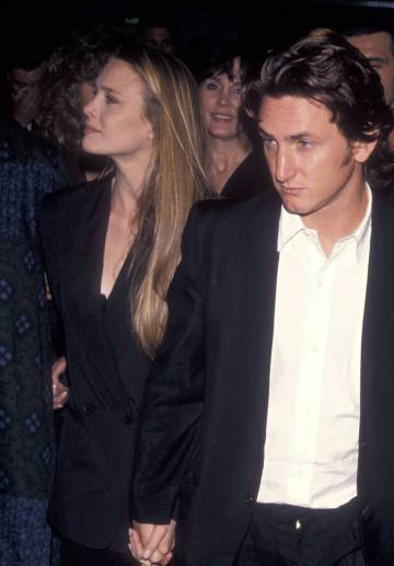 Robin Wright y Sean Penn en Nueva York en septiembre de 1990.