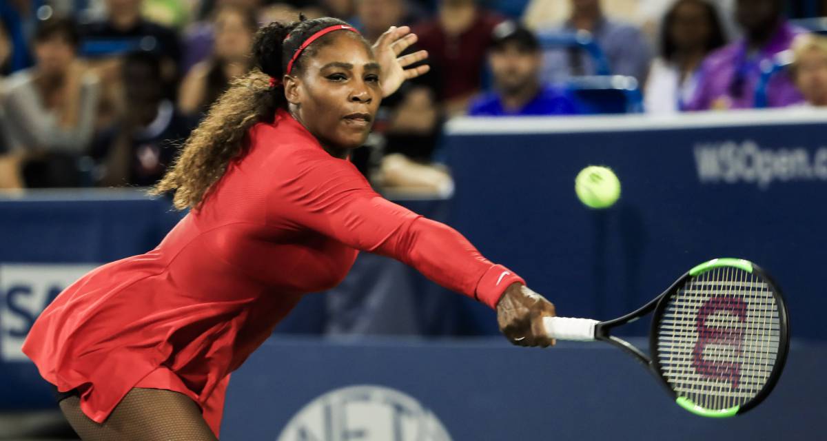 Serena Williams en el Masters de Cincinatti (EE UU) el 14 de agosto de 2018.