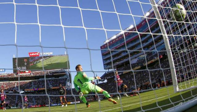 Ter Stegen en un Milan-Barça en Santa Clara (EE UU).