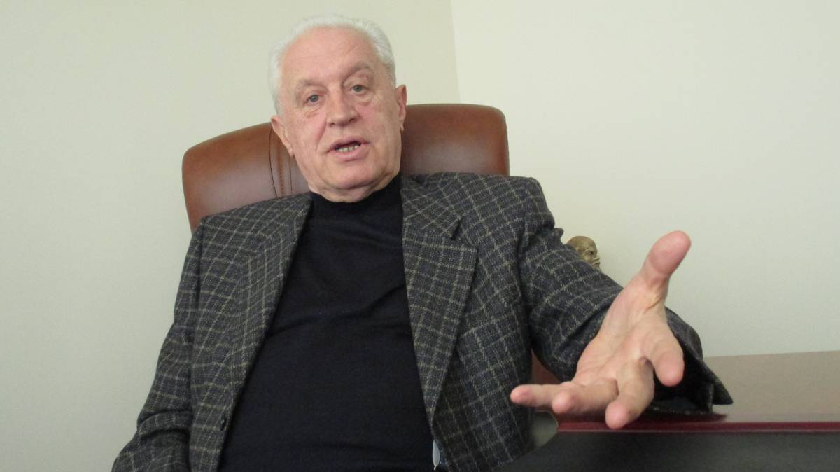 Leonid Grach, durante la entrevista.