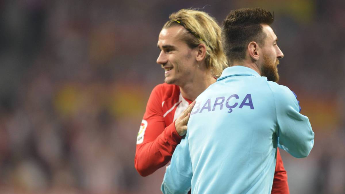 Messi y Griezmann, en el último Atlético-Barça.
