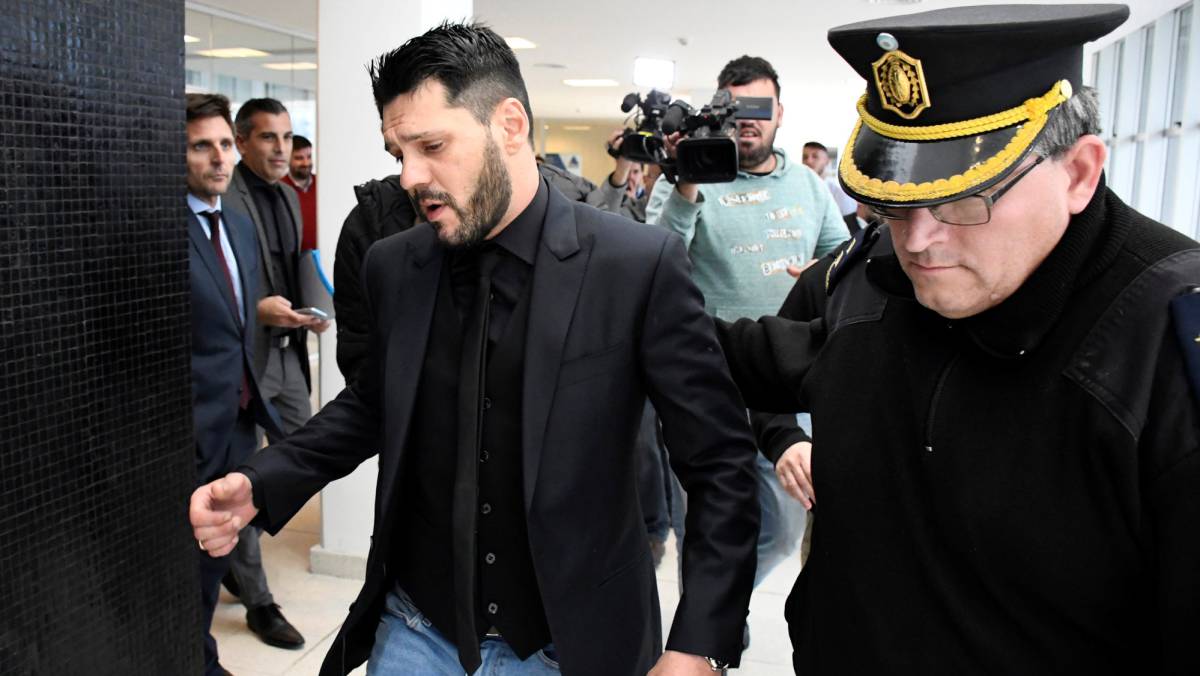 Matias Messi en los juzgados de Rosario.